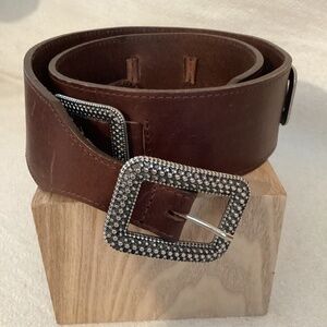 Punto Fibbia Western Boho Leather Woman Wide/Narrow